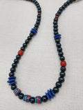 African Necklace Men Jewelry Black Red Blue Ethnic Africa