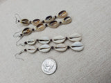 African Earrings Cowrie Jewelry Dark Brown Beads Boho Ethnic Dangle Women Gift Ideas