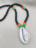 African Cowrie Shell Necklace Whole Jewelry Large Beaded Rasta Black Men