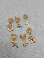 Gold Hair Jewelry Accessories Locs Twist Braids Ankh Elephant
