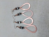 Women Teardrop Copper Earrings Dangle Jewelry Fashion Statement