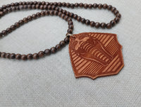 Men Necklace Wood Beaded Egyptian King Pharaoh Jewelry Gift Statement