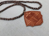 Men Necklace Wood Beaded Egyptian King Pharaoh Jewelry Gift Statement