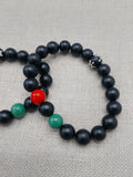 Pan African Bracelet Beaded Red Black Green Jewelry Men Large
