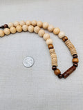 Men's Necklace Beaded Wooden Jewelry Handmade Gift Ideas Statement