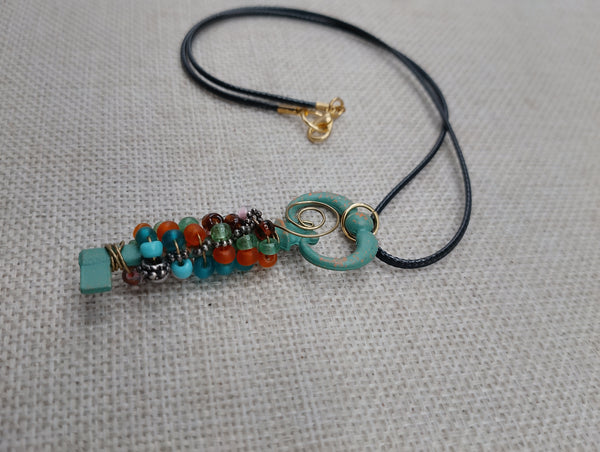 Key Necklace Patina Cute Teen Jewelry Beaded Birthday Gift Ideas
