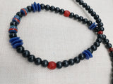 African Necklace Men Jewelry Black Red Blue Ethnic Africa