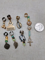 Hair Accessories Dreads Locs Ethnic Beaded Statement Brass Women Twist Green Brown