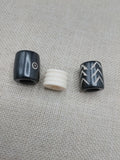 Large Hair Accessories Dread Beads Locs Men Women Black Owned Business Brown Cream Twist Braids Set of3