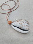 Minimalist Jewelry Cowrie Necklace Leather Cord Unisex