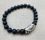 Gye Nyame Bracelets Beaded African Ghana Jewelry Unisex Black
