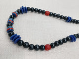 African Necklace Men Jewelry Black Red Blue Ethnic Africa