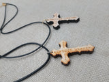 Wood Cross Necklace Christian Jewelry I can do all things through Christ Gift Ideas