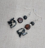 Elephant Earrings Women Jewelry Silver Jewelry Handmade