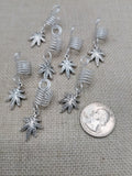 Hair Jewelry Silver Adjustable Locs Braids Twist Dreads Mary Jane Marijuana Set of 7 Necklace
