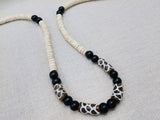 Men Necklace Black Brown Beige Beaded Jewelry Ethnic Jewelry Gift Ideas
