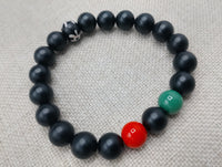 Pan African Bracelet Beaded Red Black Green Jewelry Men Large