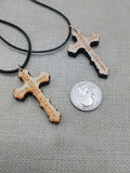 Wood Cross Necklace Christian Jewelry I can do all things through Christ Gift Ideas