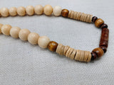 Men's Necklace Beaded Wooden Jewelry Handmade Gift Ideas Statement