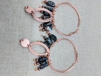 Copper Earrings Women Dangle Jewelry Fashion Beaded Ethnic