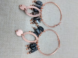 Copper Earrings Women Dangle Jewelry Fashion Beaded Ethnic