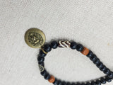 Lion Necklace Charm Pendant Beaded Wooden Jewelry Handmade Men Gift Ideas