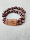 Christian Bracelets I am Blessed wooden Jewelry Unisex