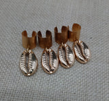 Locs Jewelry Gold Tone Cowrie Dreadlocks Accessories Twist Braids