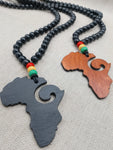 Africa Necklace Beaded African Jewelry Rasta Ghana Large Black Red Yellow Green Handmade Gift