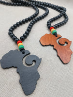Africa Necklace Beaded African Jewelry Rasta Ghana Large Black Red Yellow Green Handmade Gift