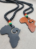 Africa Necklace Beaded African Jewelry Rasta Ghana Large Black Red Yellow Green Handmade Gift