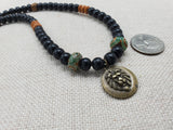 Lion Necklace Beaded Jewelry Men Gift for Him Charm Pendant  Handmade