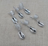 Silver Cowrie Hair Jewelry Accessories Locs, Twist, dreads, and braids