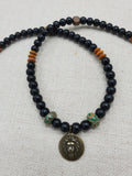 Lion Necklace Beaded Jewelry Men Gift for Him Charm Pendant  Handmade