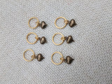 Hair Locs Jewelry Heart Antique Gold Small Twist Braids Dreads Women Dangle Brass