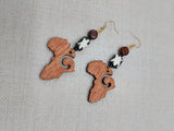 Africa Earrings Wood Beaded Women Jewelry Handmade