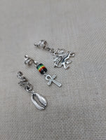 Rasta Hair Jewelry Accessories Locs Twist Braids Cowrie Ankh Lion of Judah