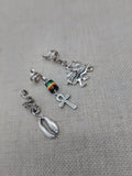 Rasta Hair Jewelry Accessories Locs Twist Braids Cowrie Ankh Lion of Judah