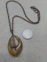 Vintage Style Bohemian Jewelry Necklace Pendant Charm Antique Brass Chain