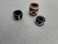 Loc Jewelry Hair Accessories Dread Beads Locs Men Women Black Owned Business Brown Cream Twist Braids Set of 3