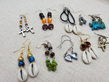 Women Small Beaded Earrings Jewelry Set of 10 Handmade Ethinc Afrocentric Boho
