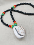 African Cowrie Shell Necklace Whole Jewelry Large Beaded Rasta Black Men