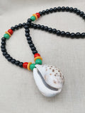 African Cowrie Shell Necklace Whole Jewelry Large Beaded Rasta Black Men