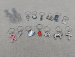 Silver Hair Jewelry Locs Dreads Accessories Set of 19 Charms Pendant Dangle