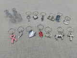 Silver Hair Jewelry Locs Dreads Accessories Set of 19 Charms Pendant Dangle