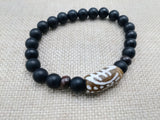 Gye Nyame Bracelets Beaded African Ghana Jewelry Unisex Black
