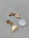 Hair Jewelry Accessories Locs Twist Braids African Duafe Gold Leaf