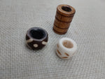 Locs Hair Jewelry Dreadlocks Large Hole Accessories Dread Beads Men Women Black Owned Business Brown Cream Twist Braids Set of 3