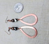 Women Teardrop Copper Earrings Dangle Jewelry Fashion Statement
