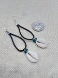 Cowrie Earrings Women Jewelry Handmade Leather Dangle Women